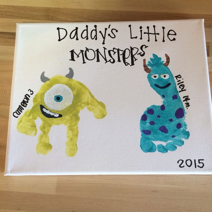 Handprint and Footprint DIY Father’s Day Gifts Cecelia's Spot