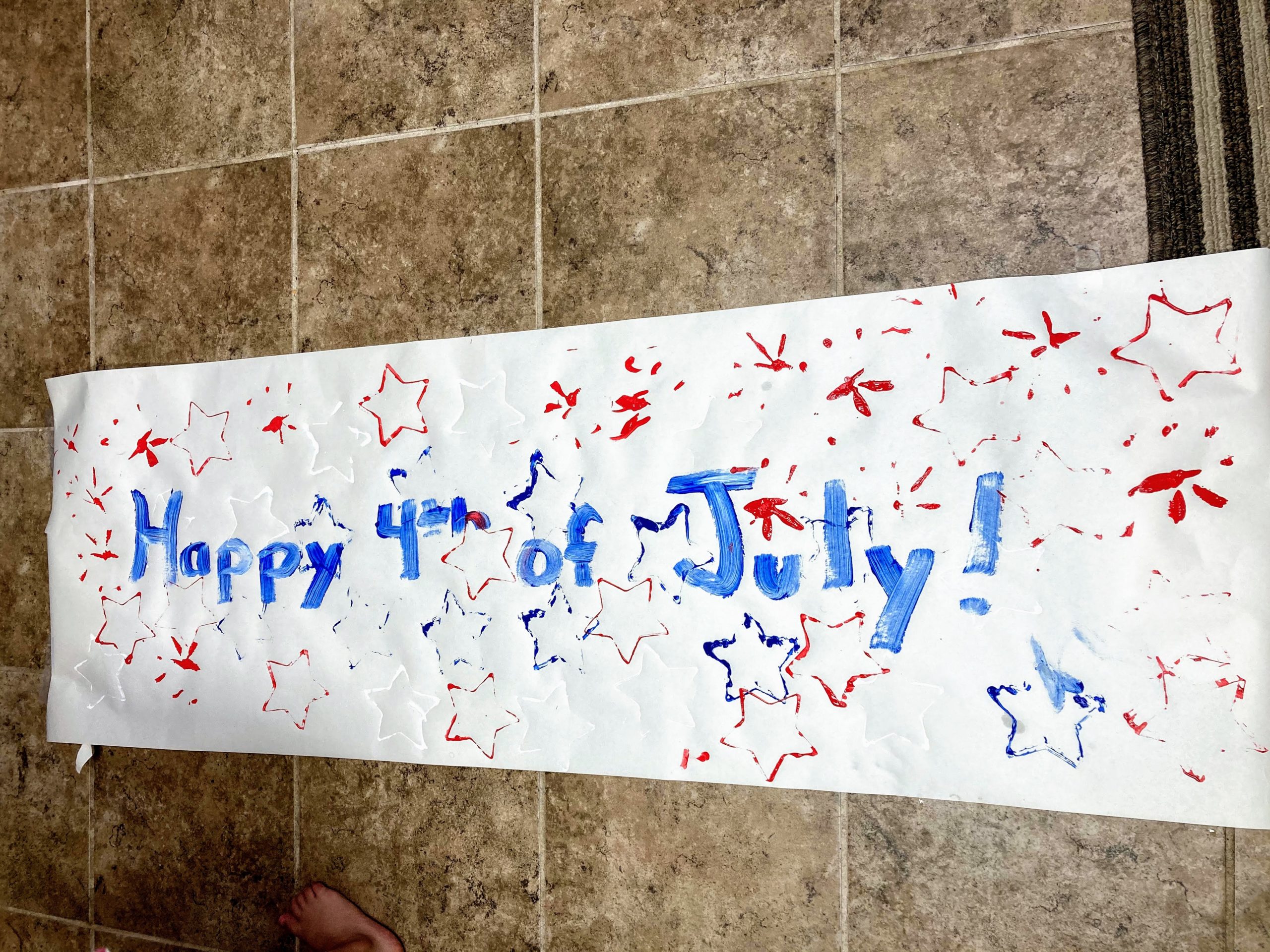 4th of July Fun Banner Craft